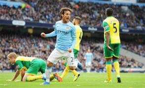 ht manchester city 4 0 norwich city