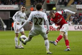 swansea city v arsenal