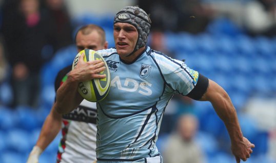 Exeter Chiefs have signed Cardiff Blues winger Tom James on a two year deal from the end of the season.