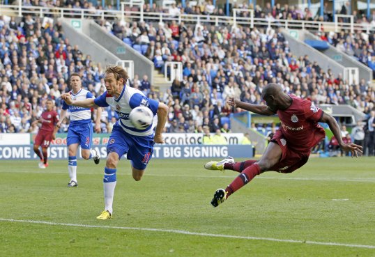 Newcastle striker Demba Ba admitted that his equaliser to grab a point against Reading was handled into the net.