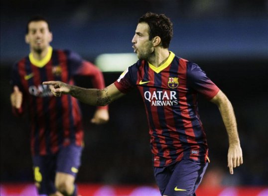 Barcelona midfielder Cesc Fabregas was impressed with his side’s 3-0 victory, saying it was a “complete performance”.