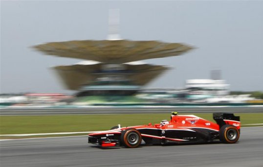 Marussia's Max Chilton bemoaned tyre issues as he qualified second-last for the Malaysian Grand Prix.
