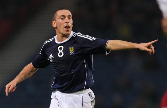 Celtic skipper Scott Brown said it was a “great honour” to captain Scotland in the absence of Darren Fletcher.