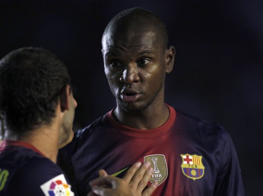 Barcelona have named defender Eric Abidal in their squad for tonight’s clash with Celta Vigo.