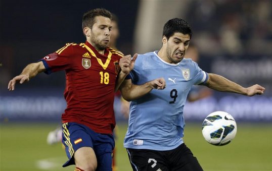 Barcelona and Spain defender Jordi Alba looks set to be out of action for several weeks after he picked up a muscle tear during the World Cup qualifier against Finland on Friday.