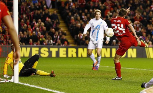 Joe Allen was left frustrated after Liverpool’s exit from the Europa League to Zenit St Petersburg on Thursday night.
