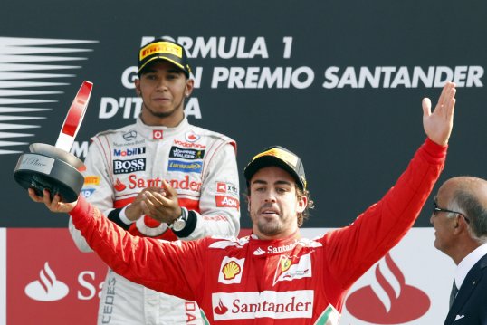 F1 drivers' championship leader Fernando Alonso has shown confidence heading into the last stretch of the season, stating that only Lewis Hamilton can catch him.