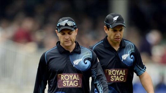 England fast bowler James Anderson took two wickets in the first over as New Zealand’s innings stumbled before it started at Lord’s