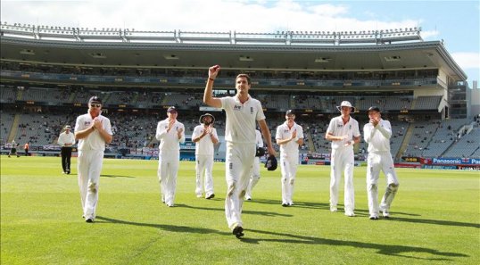 England fast bowler Steven Finn equalled his best Test haul with 6-125 but their batsman struggled on day two of the third Test against New Zealand in Auckland.