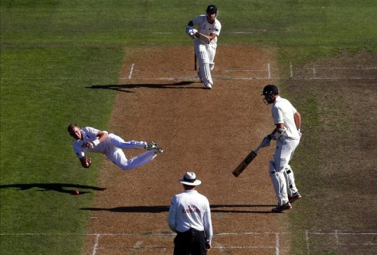 New Zealand’s bowlers dominated England on day two of the first Test in Dunedin.