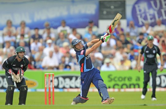 Joe Root scored a maiden one-day international half-century as England posted 257 for seven in the fourth ODI against India in Mohali.