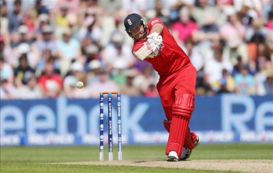 England finished with 269-6 in their ICC Champions Trophy match innings against Australia at Edgbaston.