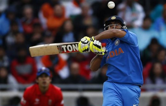 India have set England a total of 130 runs to win in the ICC Champions Trophy Final at Edgbaston in match affected badly by rain.