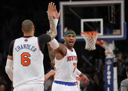 New York Knicks’ Carmelo Anthony scored 41-points to help his side beat the Milwaukee Bucks 101-83.