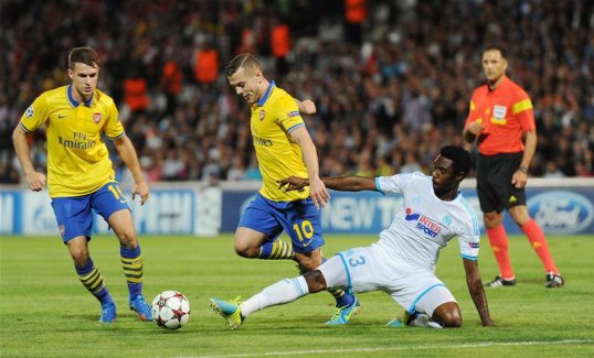 Arsenal were fortunate to come away with three points from their Champions League match against Marseille on Wednesday night, according to the French side.