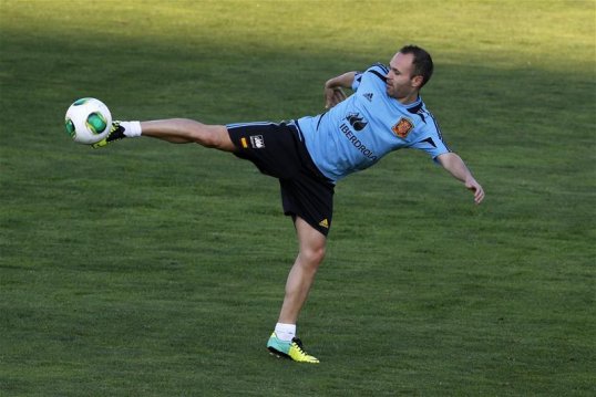 Barcelona’s Andres Iniesta has spoken of his surprise when Mesut Ozil left Real Madrid for Arsenal.