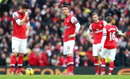 Arsenal midfielder Mesut Ozil has apologised to his club’s supporters after failing to acknowledge those who travelled to the Etihad Stadium to watch their 6-3 loss to Manchester City.