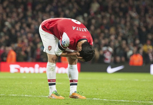 Arsenal midfielder Mikel Arteta hailed his team-mates after their Champions League exit at the hands of Bayern Munich this evening.