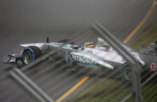 The qualifying for the Australian Grand Prix in Melbourne has been postponed until 11:00 am local time [midnight GMT] due to the wet weather down under.