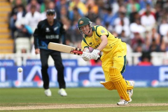 Australia are 207-6 against New Zealand in their ICC Champions match at Edgbaston.