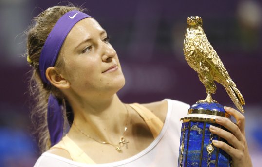 World number two Victoria Azarenka beat the woman who took her to ranking, Serena Williams, to retain her Qatar Open title.