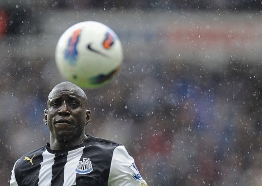 Demba Ba has equalised for Newcastle to make it 1-1 just four minutes after being subbed on at half-time.