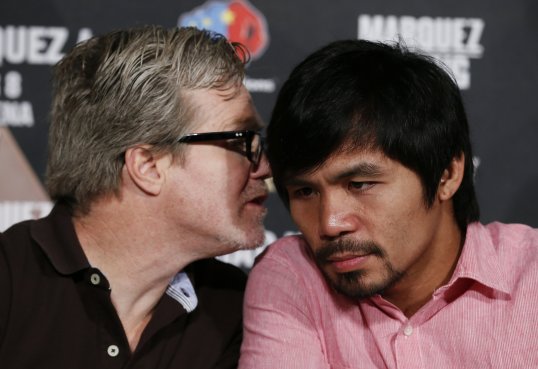 World renowned trainer Freddie Roach has urged his protégé Manny Pacquiao to take a rest from boxing after he suffered a brutal knockout at the hands of Juan Manuel Márquez last weekend.