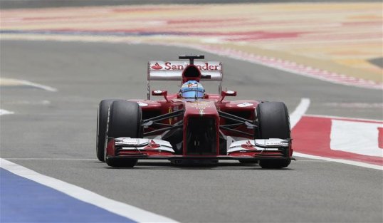 Ferrari’s Fernando Alonso finished quickest in Qualifying 1 at the Bahrain Grand Prix.