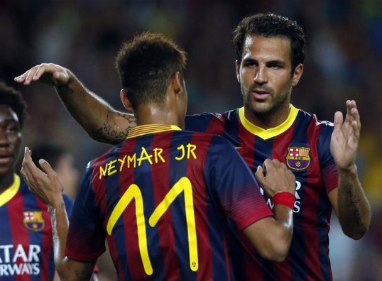 Midfielder Cesc Fabregas insists that Barcelona are far more than just strikers Lionel Messi and Neymar.