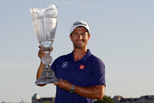 Masters champion Adam Scott won The Barclays by one stroke in the first event of the FedEx Cup play-offs at the weekend.
