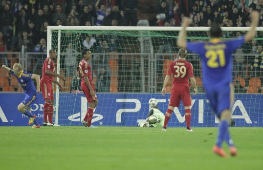 BATE Borisov caused an upset in the Champions League as they beat Bayern Munich, who made the final last year, 3-1.