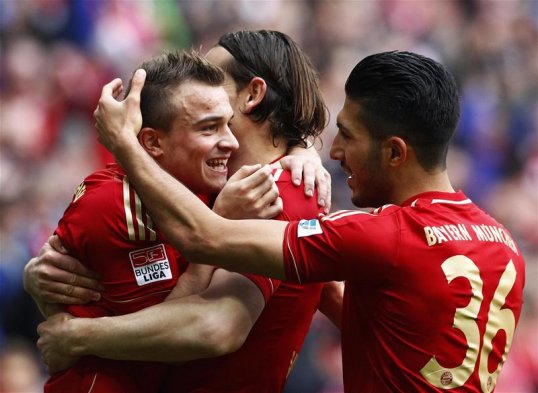 Recently-crowned Bundesliga champions Bayern Munich continued their excellent league form with a 4-0 thrashing of FC Nuremberg at the Allianz Arena.