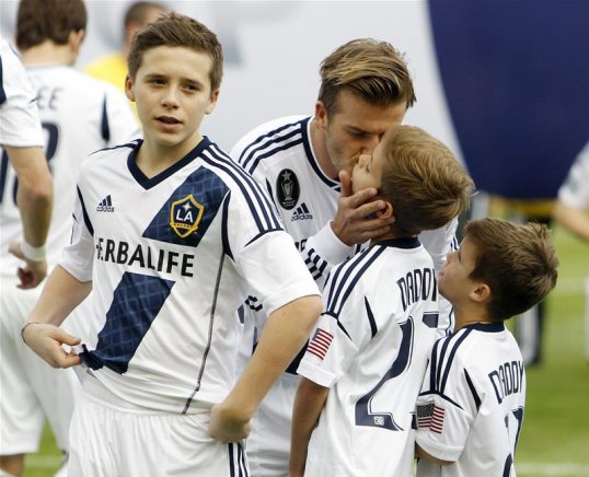 David Beckham’s eldest son, Brooklyn, has been training with the Queens Park Rangers academy.