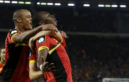 Belgium were held by Scotland for the first 70 minutes of the match, but Aston Villa striker Christian Benteke managed to break the deadlock on the 69th, followed by Vincent Kompany two minutes later to claim a 2-0 victory.