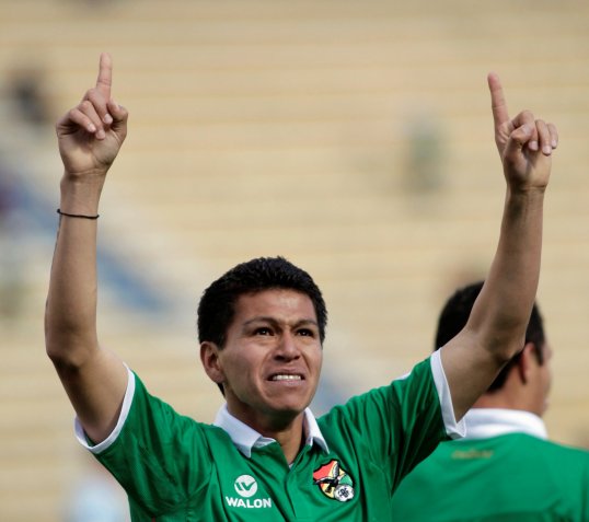 Carlos Saucedo scored an injury time goal for Bolivia to salvage a 1-1 draw with Costa Rica in Santa Cruz.