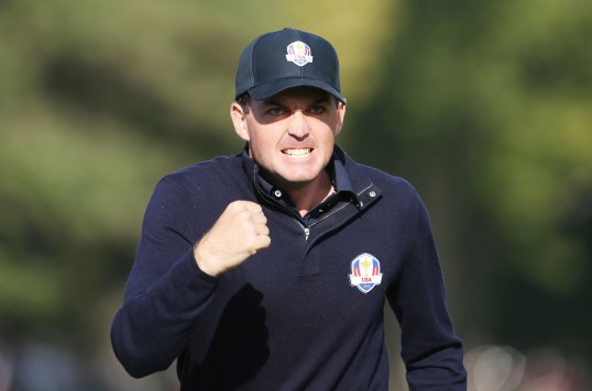 Keegan Bradley and Phil Mickelson defeated Lee Westwood and Luke Donald to extend the USA's lead to 6-3 in the Ryder Cup.
