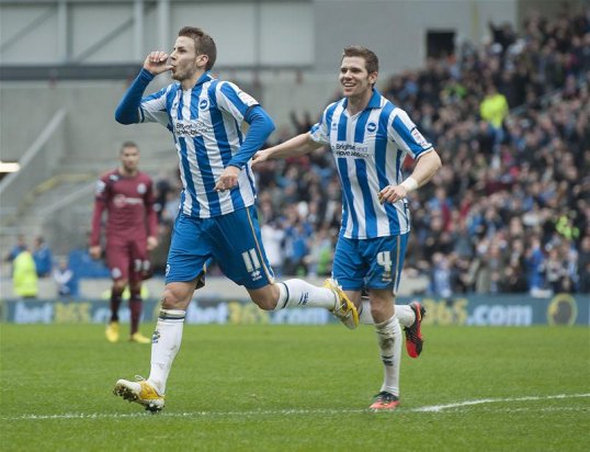 Ten-man Newcastle United were unceremoniously dumped out of the FA Cup by Brighton & Hove Albion for the second consecutive season.