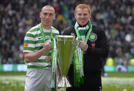 Celtic midfielder Scott Brown has admitted that he was a little worried that manager Neil Lennon might have been enticed into managing a Premier League club this summer.