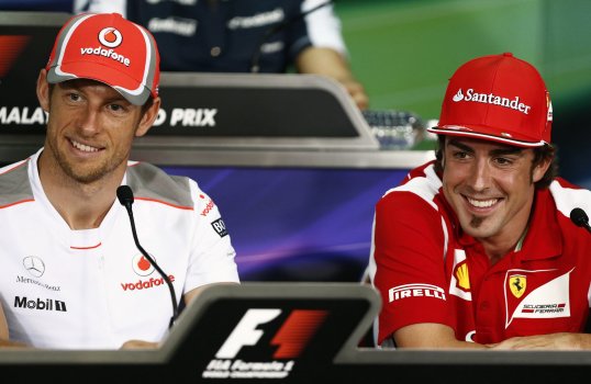 McLaren driver Jenson Button has admitted that he would relish the chance to be Ferrari boy Fernando Alonso’s team-mate in the future.