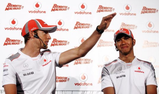 McLaren driver Jenson Button has warned Nico Rosberg that his new team-mate Lewis Hamilton will shock him with his speed.