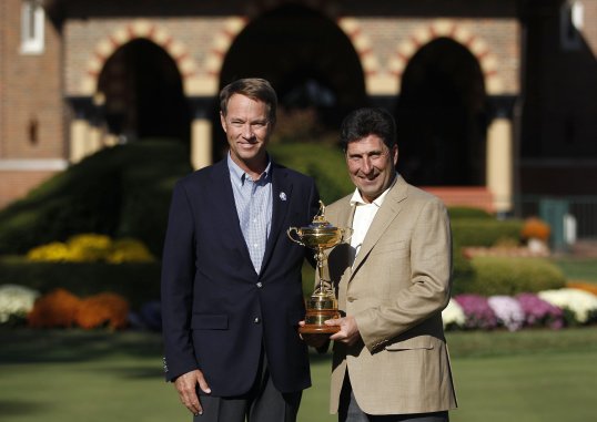 United states captain Davis Love III and European captain Jose Maria Olazabal have insisted there will be no deal to match up Tiger Woods and Rory McIlroy.