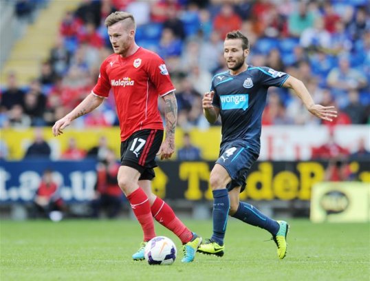 Cardiff City have made one change to the team that defeated bitter rivals Swansea City in the Premier League last weekend.
