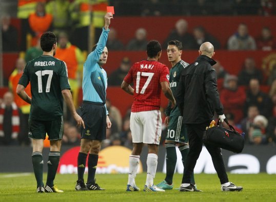 Controversial referee Cuneyt Cakir insists he has no regrets over his decision to show Nani a red card during Manchester United’s Champions League last-16 clash with Real Madrid.