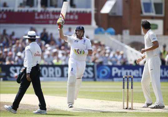 England have set Australia a target of 311 to win the first Ashes Test at Trent Bridge after finishing their second innings on 375.