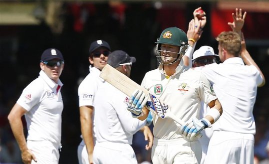 Australia are in trouble on 96-7 at tea in their first innings of the second Ashes Test at Lord’s.