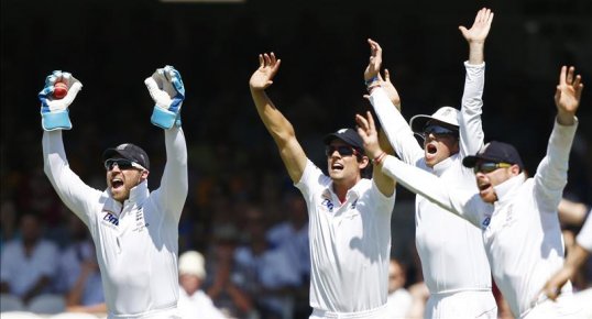 England have bowled Australia out for just 128 in their first innings of the second Ashes Test.