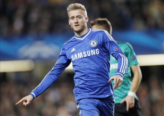 Chelsea manager Jose Mourinho has brought in Andre Schurrle and John Obi Mikel to his starting lineup for today's game against Stoke City.