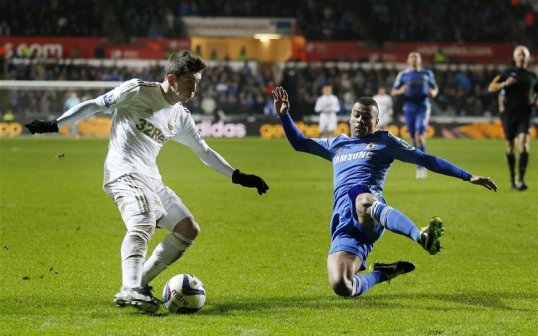Swansea City will have the first chance in their 100 year history to win a major trophy after holding European Champions Chelsea to a 0-0 draw after winning the first leg 2-0 at Stamford Bridge.