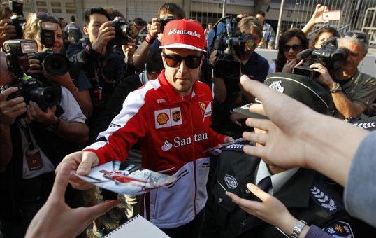 Fernando Alonso has won the Chinese Grand Prix with Kimi Räikkönen in second and Lewis Hamilton in third.
