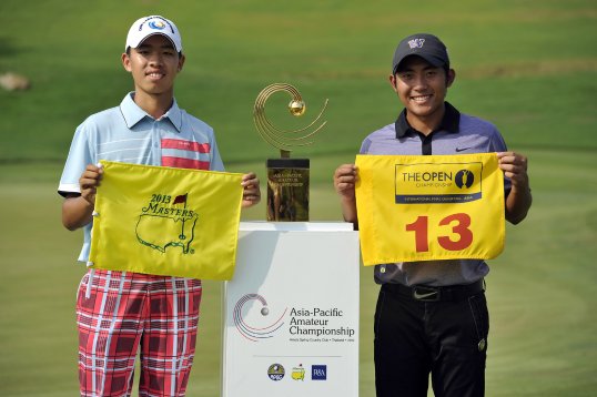 Chinese golfer Guan Tianlang has won the Asia-Pacific Championship, making the 14-year-old the youngest player ever to qualify for the Masters.